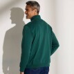 Mikina z česaného moltonu se stojáčkem na zip