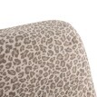 Polstrovaný potah s leopardím vzorem na klik-klak pohovku