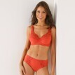 Komplet 2 jednolitych majtek midi Olbia marki Confidence Lingerie® z ażurowym haftem