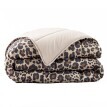 Přikrývka s leopardím motivem, mikrovlákno 400 g/m2