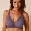 Biustonosz trójkątny Confidence Lingerie® Paia z mikrofibry i haftowanego tiulu, bez fiszbin