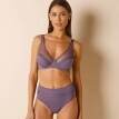 Biustonosz push-up Confidence Lingerie® Paia z mikrofibry i haftowanego tiulu na fiszbinach