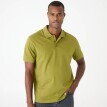 Tricou polo uni din tricot pique, cu mâneci scurte
