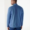 Hanorac cu fermoar din fleece periat, culoare uni