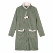 Halat de baie din fleece cu fermoar