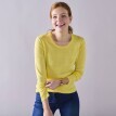 Sweter w jednolitym kolorze z okrągłym dekoltem