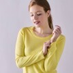 Sweter w jednolitym kolorze z okrągłym dekoltem