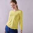 Sweter w jednolitym kolorze z okrągłym dekoltem