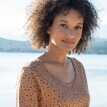 Tricou din bumbac organic cu imprimeu cu buline