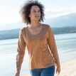 Tricou din bumbac organic cu imprimeu cu buline