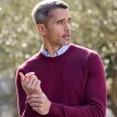 Sweter z okrągłym dekoltem, 80% wełny, 20% poliamidu