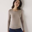 Tricou cald cu mânecă lungă, amestec de lână
