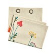 Perdea cu motive florale, bumbac-lin