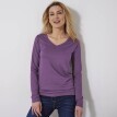 T-shirt z dekoltem w serek