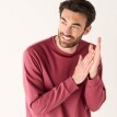Hanorac cu guler rotund, confecționat din molleton periat