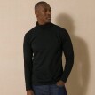 Tricou cu guler înalt și mâneci lungi