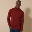 Tricou cu guler înalt și mâneci lungi