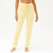Pantaloni lungi din fleece de culoare uni