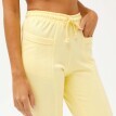 Pantaloni lungi din fleece de culoare uni