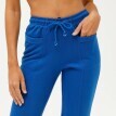 Pantaloni lungi din fleece de culoare uni