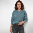 Pulover cu guler rotund și model simplu