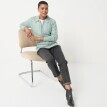 Sweter zapinany na zamek z wzorem warkocza