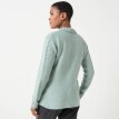 Sweter zapinany na zamek z wzorem warkocza