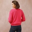 Sweter z dekoltem w łódkę z domieszką wełny