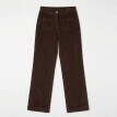 Pantaloni largi din catifea reiată, pentru siluete mai înalte