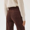 Pantaloni largi din catifea reiată, pentru siluete mai înalte