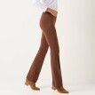 Colanți tip bootcut cu talie elastică