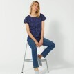 Tricou lung cu mâneci scurte și imprimeu