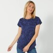 Tricou lung cu mâneci scurte și imprimeu
