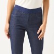 Colanți elastici din denim cu talie elastică, pentru o siluetă mai scundă