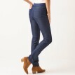 Colanți elastici din denim cu talie elastică, pentru o siluetă mai scundă