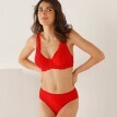 Biustonosz Guspini z koronki i tiulu na fiszbinach marki Confidence Lingerie