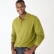 Tricou polo cu mânecă lungă, culoare uni