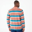 Tricou polo cu mânecă lungă, cu dungi, confecționat din tricot pique