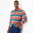 Tricou polo cu mânecă lungă, cu dungi, confecționat din tricot pique