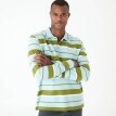 Tricou polo cu mânecă lungă, cu dungi, confecționat din tricot pique