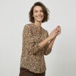 Bluzka z nadrukiem zwierzęcym zapinana na guziki