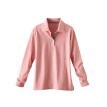 Tricou polo din jerseu bicolor cu mâneci lungi