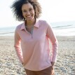 Tricou polo din jerseu bicolor cu mâneci lungi