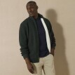 Cardigan căptușit călduros, tricotat fin cu 30% lână