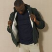 Cardigan căptușit călduros, tricotat fin cu 30% lână