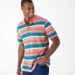 Tricou polo cu mânecă scurtă și dungi