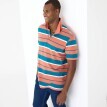 Tricou polo cu mânecă scurtă și dungi