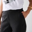 Pantaloni slim cu dungi 7/8