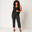 Pantaloni slim cu dungi 7/8