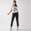 Pantaloni slim cu dungi 7/8